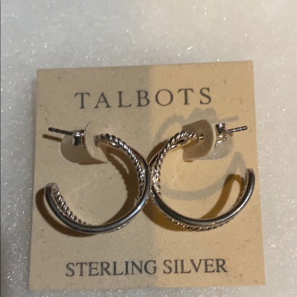 NWT Talbots hoop earrings